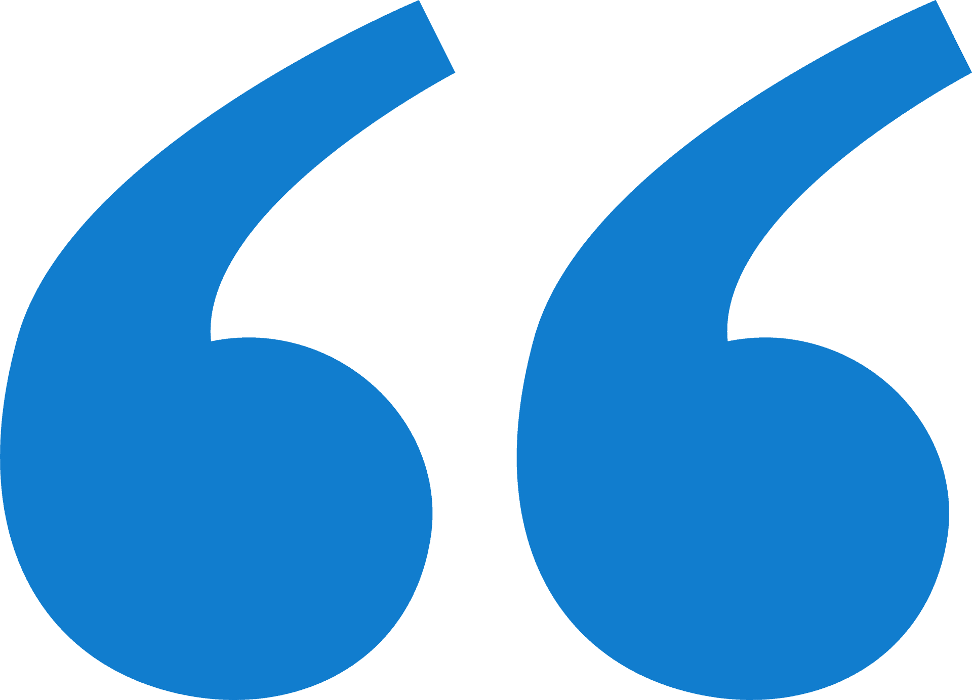 Blue quotation marks symbolizing dialogue or citation.